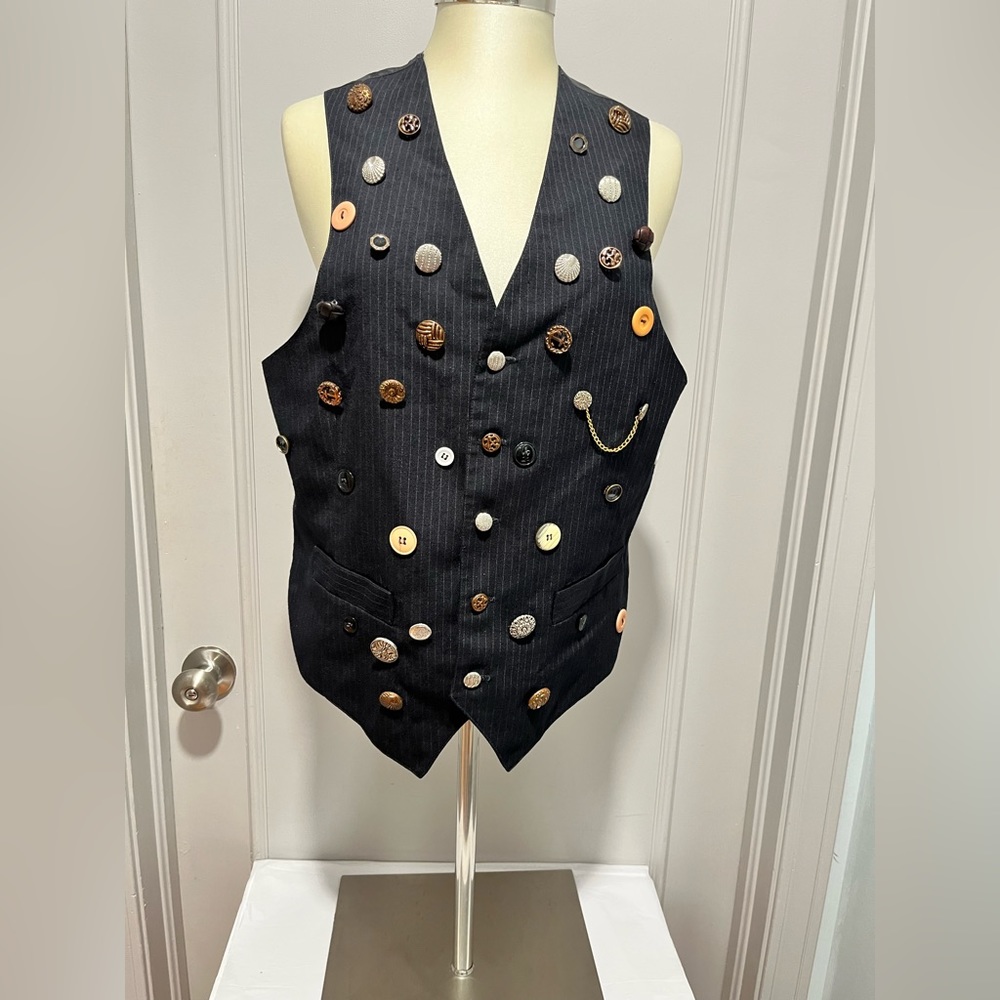 Vintage Harris Wallace Button Vest